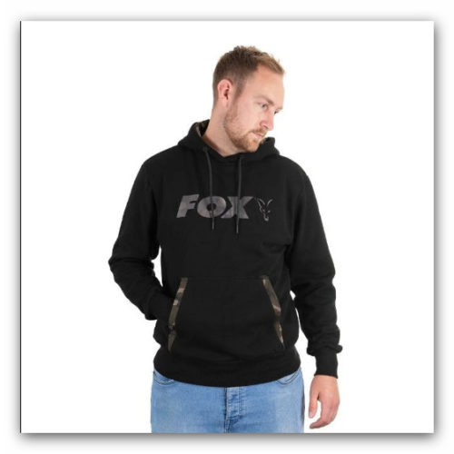 Sudadera Fox negra/camo con capucha