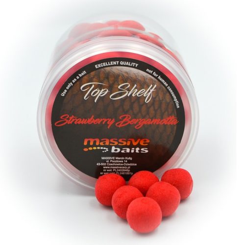 MASSIVE BAITS POP UPS STRAWBERRY BERGAMOTTA 14 MM