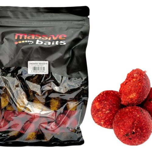 Massive Baits Boilies 18mm Strawberry Bergamota 1kg (Fresa&Bergamota)