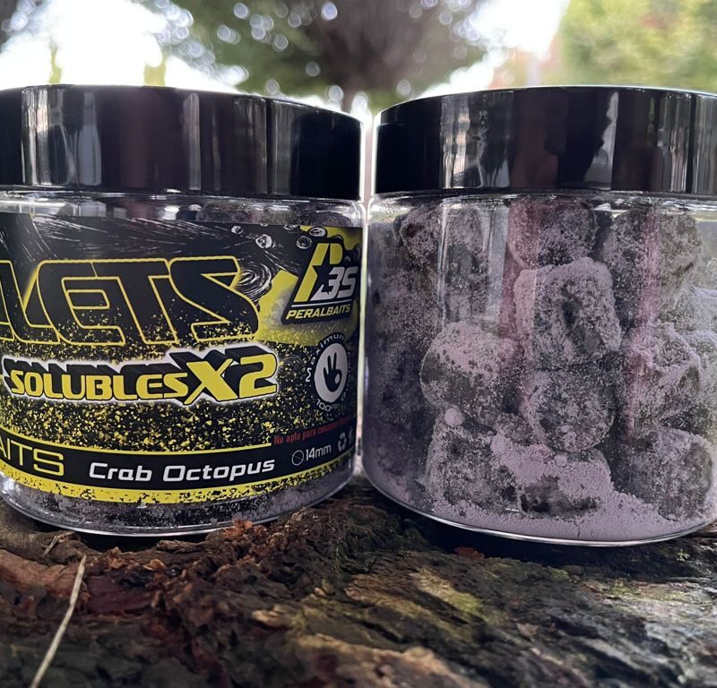 Pellets Peralbaits SolublesX2 14mm Crab Octopus