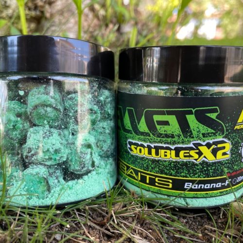 Pellets Peralbaits SolublesX2 14mm Banana Fresa