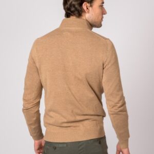 SUETER CUELLO CREMALLERA CAMEL