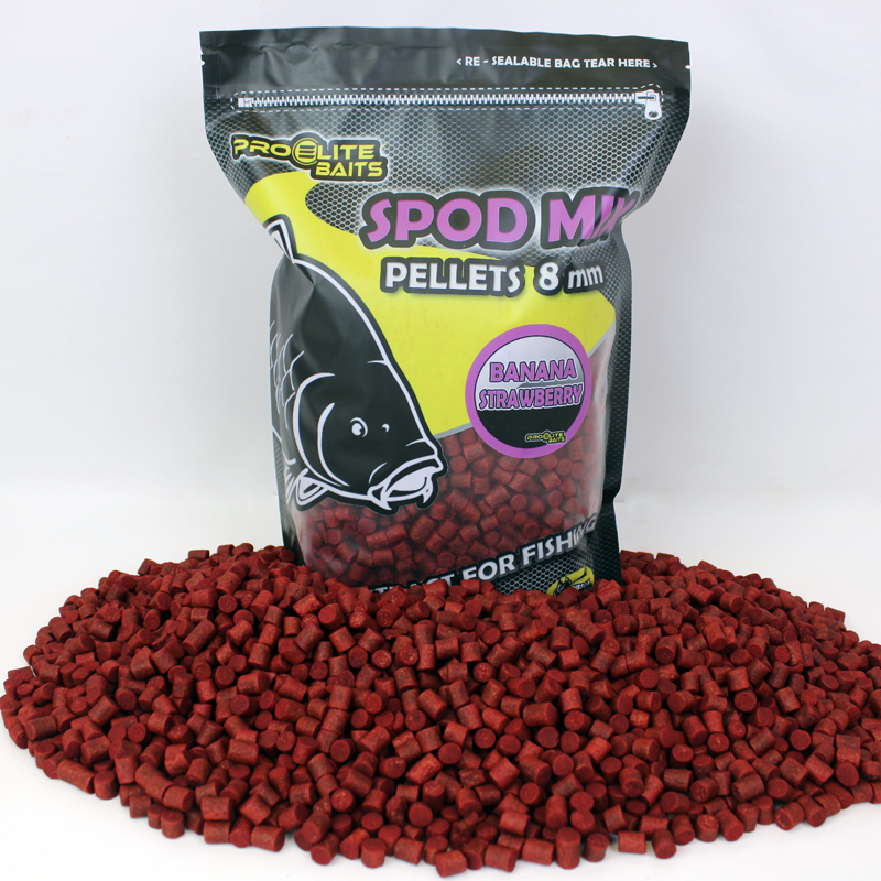 Banana & Strawberry Spod Mix 8mm Pellets 1800gr